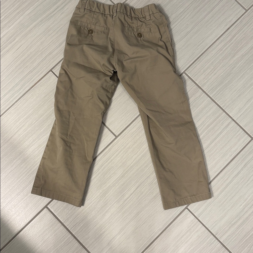 Girls uniform Lands' End Kids' Casual Tan Pants Size 8 - Picture 3 of 8